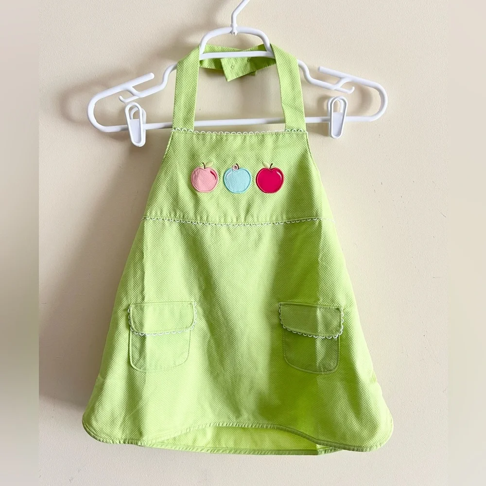 NWTs‎ Vintage Gymboree Candy Apple lime Apple top Sz 8 apron halter